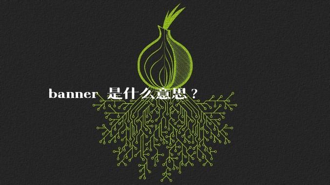 banner 是什么意思?